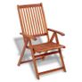 Folding Garden Chairs 2 pcs Solid Acacia Wood Brown Image 3