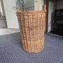 Vintage 1960s Reed weave turf basket large Image 4