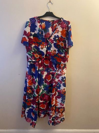 Savoir floral dress and matching bolero (size 18)