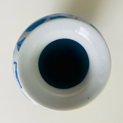 vase Vintage Blue White Crackle Glaze Floral Vase 25cm Price