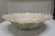Large oval bowl light green