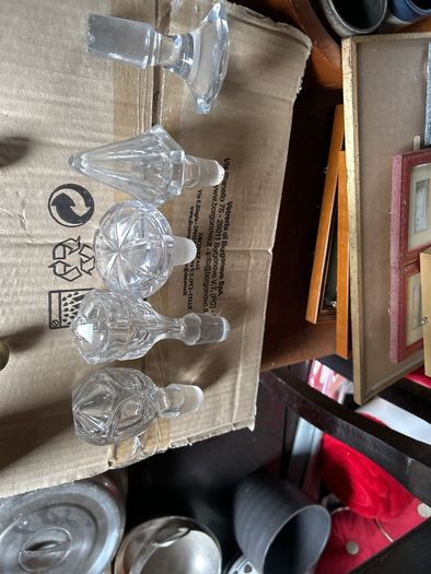 Vintage glass bottle stoppers