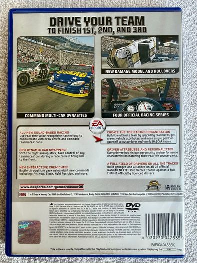 Ps2 , Nascar 06, Total Team Control