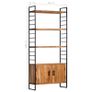 4-Tier Bookcase 80x30x180 cm Solid Acacia Wood Image 9