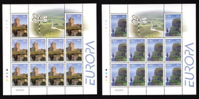 2004 Ireland Europa Commemorative Stamp Sheetlet Plate 1A1A1A1A Mint Never Hinged (MNH)