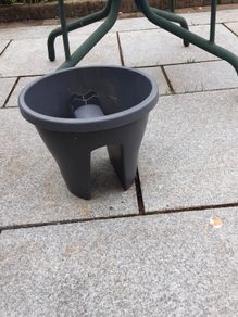 Balcony flower pot.
