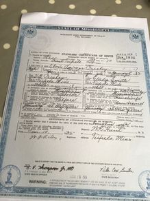 Elvis Memorabilia - Elvis Birth Certificate