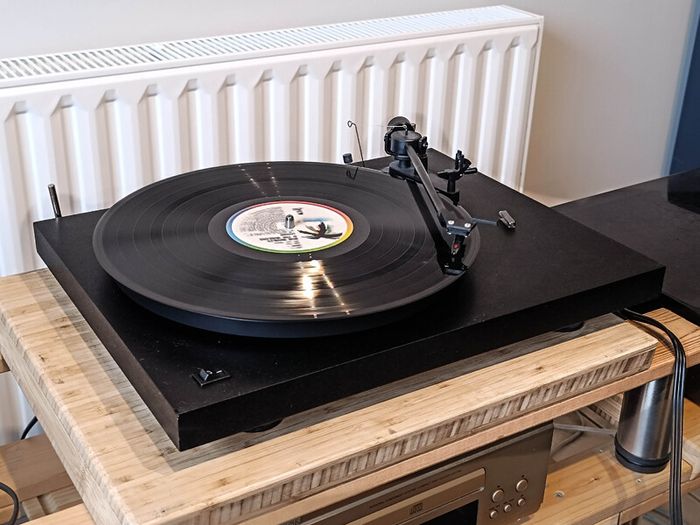 Pro-Ject debut turntable upgraded version with better plater Ortofon included with the original cover