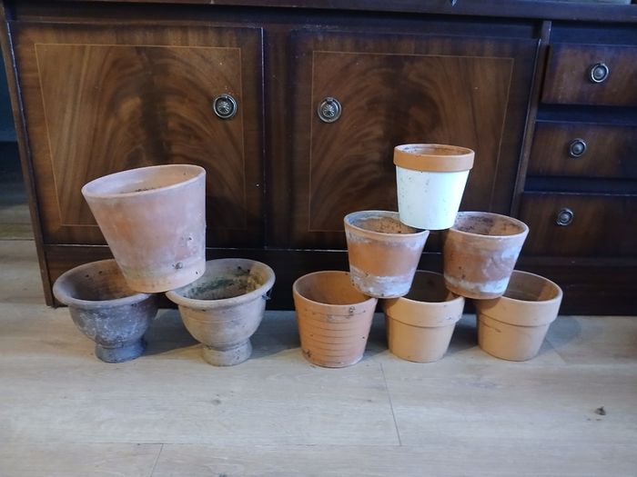 Terracotta ceramic Plants Pot set of 12