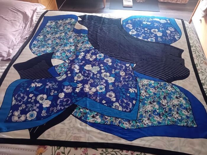 Designer Annarita N Large Silk Scarf