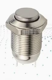 Set of 4, 12Mm Momentary High Round Metal (Silvery)  Push Button Switches for Car Start, Horn, Speaker, Bell... New.