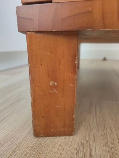 beautiful vintage solid wooden tall boy chest of drawers