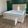 New Double & King Size Bed Frame With Mattress Opt Image 4