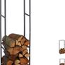 Narrow Metal firewood shelf Image 2