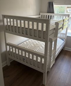 2 Small double beds or bunk bed + Mattresses