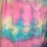Handmade tie dye denim dungaree dress size 8 festival Season Postage included Image 5