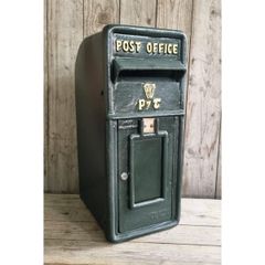 Cast Iron Post Box Large Small Harp Dark Green CH R MB05 DG