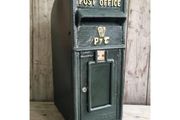Cast Iron Post Box Large Small Harp Dark Green CH R MB05 DG