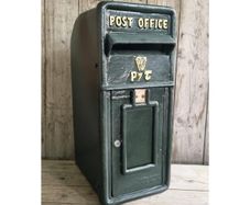 Cast Iron Post Box Large Small Harp Dark Green CH R MB05 DG