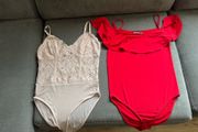 2 Bodysuits, size 10-12