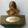 Vintage brass bust on Hibernia Marble of Eamon de Valera 1882 - 1975 an Irish president and political leader  made in Ireland  height  8.5cm Image 5