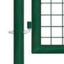 Mesh Garden Gate Steel 400x125 cm Green Image 3