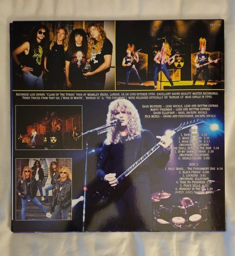 Megadeth "Live At Wembley Arena, London 1990" Vinyl Album