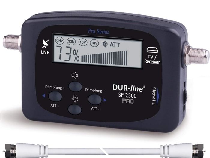 Satellite meter Satfinder Measuring Device for Exact Adjustment of Your Digital Satellite Antenna with High Input Sensitivity