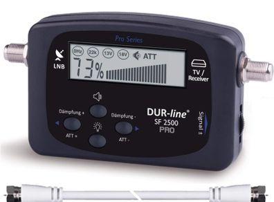 Satellite meter Satfinder Measuring Device for Exact Adjustment of Your Digital Satellite Antenna with High Input Sensitivity