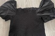 Black DKNY cropped top