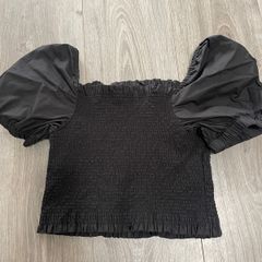 Black DKNY cropped top