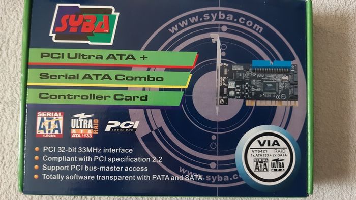 Syba Pci Ultra Ata Ide + Sata Combo Controller Card
