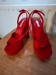 Red Platform Heels. Size 38