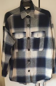 H&M oversized check shirt/ flannel. Size S.