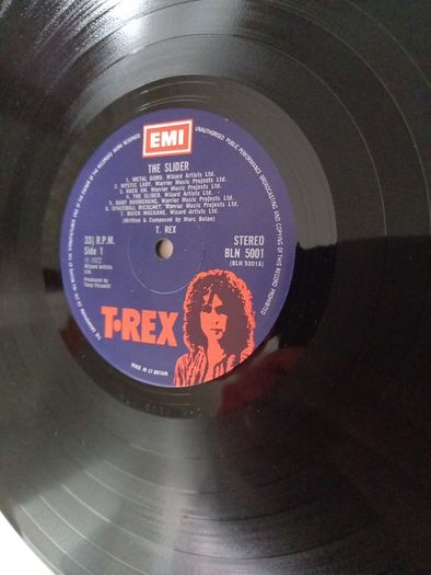 T Rex The Slider 12" lp First press