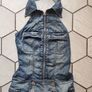 Vintage Retro Bib overall vintage jumpsuit playsuit dungaree straight leg size S 10 electric piknic Image 3