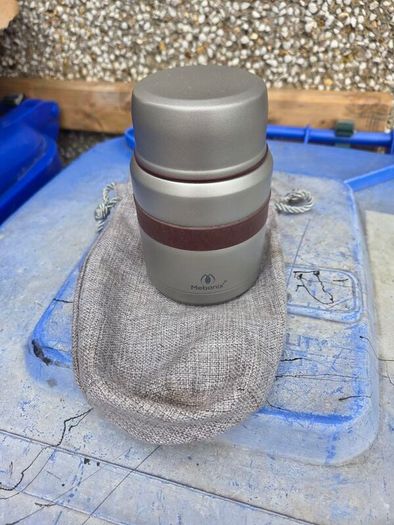 camping soup flask and spoon