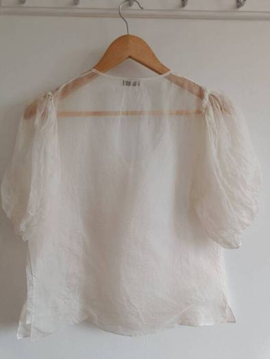 Pringle of Scotland Silk Bow Blouse - Ivory/Cream - Elegant Designer Top