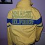 Tommy Hilfiger Mens Jacket XS Yellow Brasil Patch Embroidered Spellout VTG Image 8