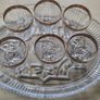 Vintage set of six aperitif glasses, France glass Image 2