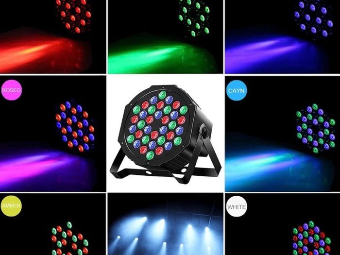 Par Light, RGB 36 LED Stage Lights Sound Activated DMX Control, 7 Modes Uplighting Lights with Remote Control Stage Lighting, DJ Par Party Lights for Club KTV Disco Party (FREE POSTAGE)