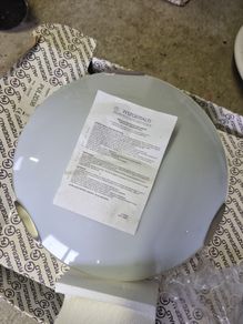 3 surface mounting 2D light fittings. 38w.420mm Dia