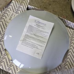 3 surface mounting 2D light fittings. 38w.420mm Dia