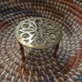 vintage miniature pierced brass trivet Image 2