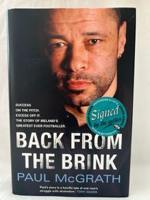Paul McGrath, Signed Autobiography Back From The Brink, Irish Football Legend