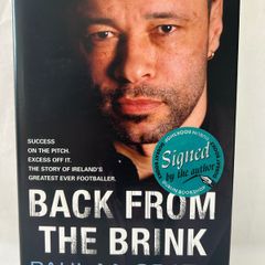 Paul McGrath, Signed Autobiography Back From The Brink, Irish Football Legend