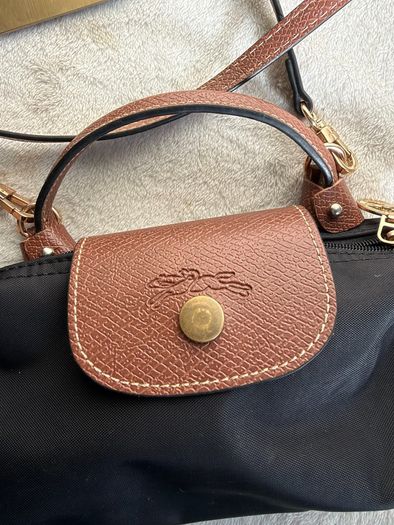 Long champ pouch with strap