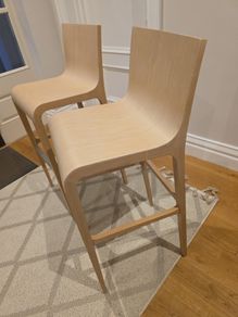 2 Wooden Kitchen Bar stools