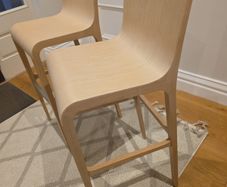 2 Wooden Kitchen Bar stools