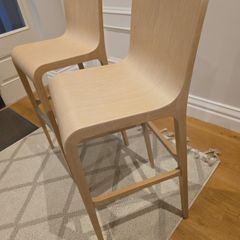 2 Wooden Kitchen Bar stools